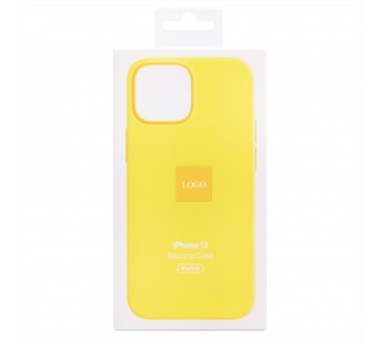 Чехол-накладка Silicone Case SafeMag с анимацией для "Apple iPhone 13" (lemon zest) (227990)#1999337