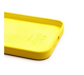 Чехол-накладка Silicone Case SafeMag с анимацией для "Apple iPhone 13" (lemon zest) (227990)#1999336