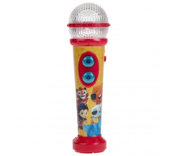 Микрофон Мульт-марафон (25песен,звуков,фраз,свет) блистер HT1060-R, шт#2000605
