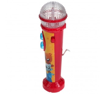 Микрофон Мульт-марафон (25песен,звуков,фраз,свет) блистер HT1060-R, шт#2000604