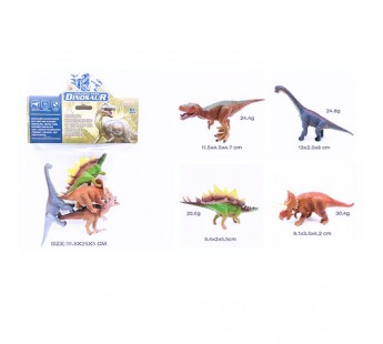 **Набор "Динозавры" L01-11 (4шт) в пакете, шт#1979400
