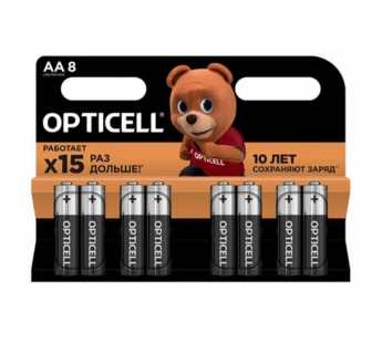 Батарейка AA OPTICELL LR6 Basic (8-BL) (8/96) (228689)#1981837