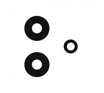 Стекло камеры для Xiaomi Redmi Note 12 4G (черный) (комплект 3шт)#2071428