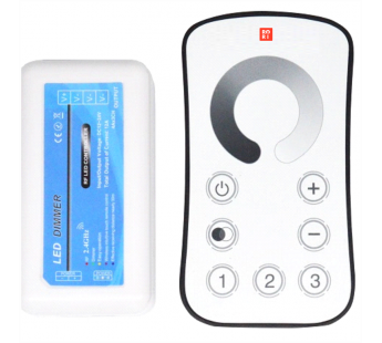 Контроллер RoRi A1 1-канальный, 3 зоны, радио пульт 2.4 ГГц, IP20, белый, шт#2138056