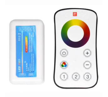 Контроллер RoRi A1 4-канальный, 3 зоны, радио пульт 2.4 ГГц, IP20, белый, шт#2138057