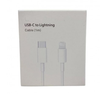 Кабель Type-C - Apple Lightning PD Оригинал 100% 1m в упаковке с Лого Белый#2138945