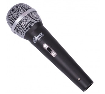 Микрофон вокальный проводной RITMIX RDM-150 (Black), динамический, однонаправленный, 50 Гц - 10 кГц, Jack 6.3 мм, пластик, черный (1/24)#1981903