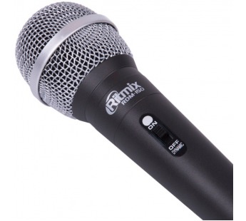 Микрофон вокальный проводной RITMIX RDM-150 (Black), динамический, однонаправленный, 50 Гц - 10 кГц, Jack 6.3 мм, пластик, черный (1/24)#1981904