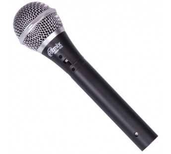 Микрофон вокальный проводной RITMIX RDM-155 (Black), динамический, однонаправленный, 50 Гц - 10 кГц, Jack 6.3 мм, черный (1/25)#1981908