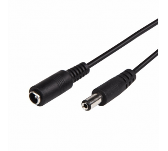 Удлинитель питания DC штекер/гнездр 2,1x5,5 мм (3 метра), шт#2068454