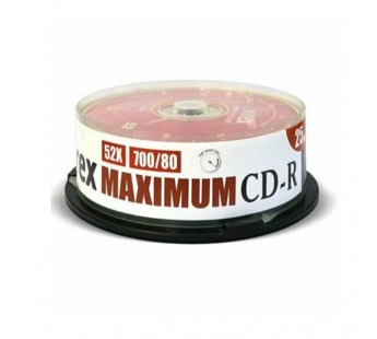 Диск CD-R MIREX 52X 700MB  Cake box 25 (25/300)#1982516