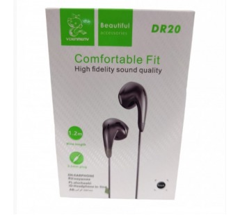 Наушники с микрофоном DENMEN DR20 (черный)#2019649