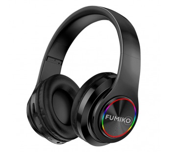Полноразмерные беспроводные наушники FUMIKO Funk (5 ч/400 mAh/Bluetooth/AUX) черные#2012571