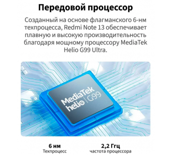 Смартфон Xiaomi Redmi Note 13 Pro 12Gb/512Gb Midnight Black (6,67"/200МП/NFC/5000mAh)#1982819
