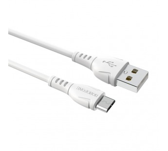 Кабель USB - micro USB Borofone BX51 (повр. уп) 100см 2,4A  (white) (229189)#1983665