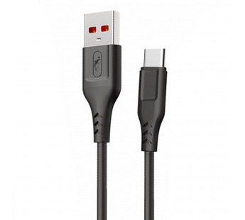 Кабель USB - Type-C SKYDOLPHIN S61T (повр.уп.) 100см 2,4A  (black) (229210)#1983077