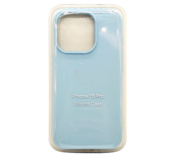 Чехол Silicone Case для iPhone 15 Pro голубой#2029147