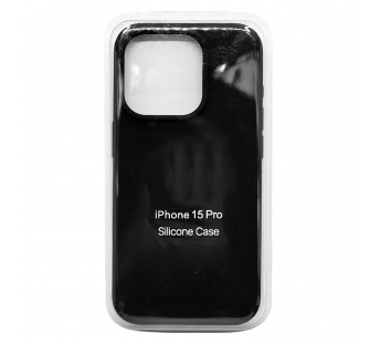 Чехол Silicone Case для iPhone 15 Pro черный#2029019