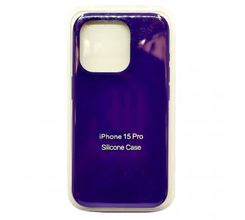 Чехол Silicone Case для iPhone 15 Pro ярко-фиолетовый#2097846