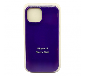 Чехол Silicone Case для iPhone 15 ярко-фиолетовый#2029120