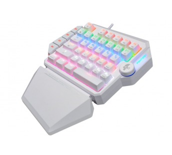 Игровая клавиатура USB Jet.A Panteon T7 SC c LED подсветкой, механическая, 35+4 клавиши, белая [07.0, шт#1983240