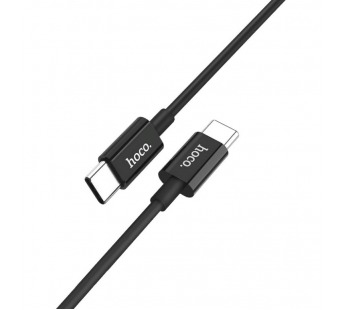 Кабель Type-C - Type-C Hoco X23 Skilled (повр. уп) 100см 3A  (black) (223303)#1988035