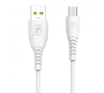 Кабель USB - micro USB SKYDOLPHIN S08V (повр. уп) 100см 3,5A  (white) (229231)#1988203
