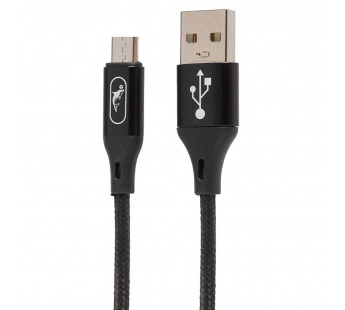 Кабель USB - micro USB SKYDOLPHIN S55V (повр.уп) 100см 2,4A  (black) (229218)#1983815