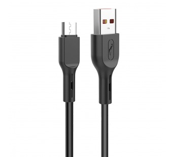 Кабель USB - micro USB SKYDOLPHIN S58V (повр.уп.) 100см 2,4A  (black) (221303)#1984464