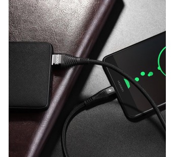 Кабель USB - Type-C Hoco U53 Flash (повр. уп.) 120см 5A  (black) (229224)#1983472