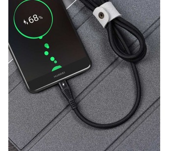 Кабель USB - Type-C Hoco U53 Flash (повр. уп.) 120см 5A  (black) (229224)#1983473