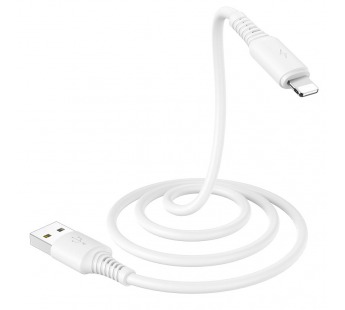 Кабель USB - Apple lightning Borofone BX47 Coolway (повр. уп) 100см 2,4A  (white) (229271)#1984187