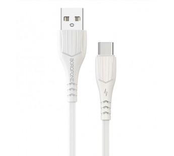 Кабель USB - Type-C Borofone BX37 Wieldy (повр. уп) 100см 3A  (white) (229270)#1988041