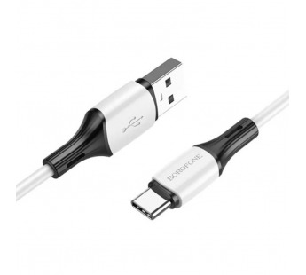 Кабель USB - Type-C Borofone BX79 (повр. уп.) 100см 3A  (white) (229260)#1988037