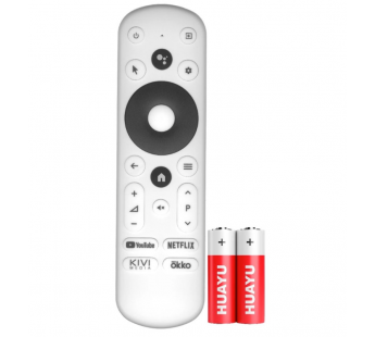 Пульт ДУ RC60 для телевизора KIVI с голосовым управлением, батарейки в комплекте Huayu#2142381