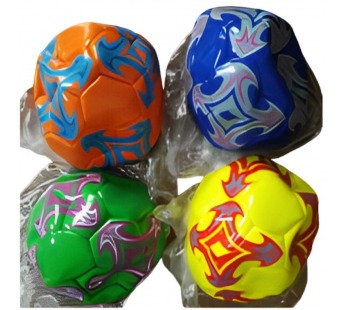 РК Мяч футбольный ПВХ (280гр) 5 размер 4 цв.микс МБ-0719, шт#1985732