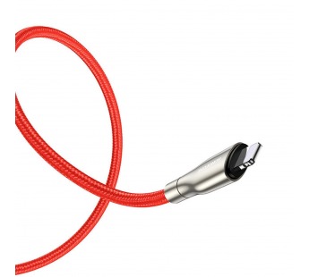 Кабель USB - Apple lightning Borofone BX45 Fast (повр. уп) 100см 2,4A  (red) (223399)#1984936