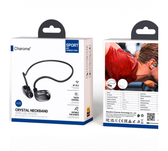 Спортивные наушники Bluetooth Charome A28 (черный)#1985002