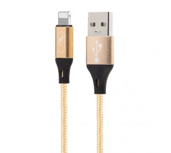 Кабель USB - Apple lightning SKYDOLPHIN S55L (повр. уп) 100см 2,4A  (gold) (223628)#1985698