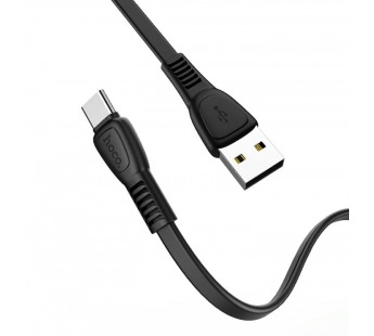 Кабель USB - Type-C Hoco X40 Noah Charging (повр. уп) 100см 2,4A  (black) (229477)#1988031