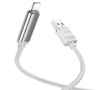 Кабель USB - Apple Lightning HOCO U127 2.4A (1,2м) (серый)#2038573