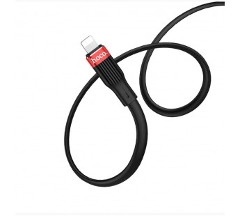 Кабель USB HOCO (U72) Forest Silicone для iPhone Lightning 8 pin (1,2м) (черный)#1994693