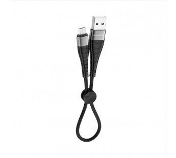 Кабель USB - micro USB Borofone BX32 Munificent (повр. уп) 25см 2,4A  (black) (229498)#1987865