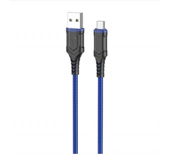 Кабель USB - micro USB Borofone BX67 (повр. уп) 100см 2,4A  (blue) (229509)#1987862