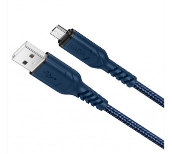 Кабель USB - micro USB Hoco X59 Victory PD (повр.уп) 100см 2,4A  (blue) (229503)#1987563