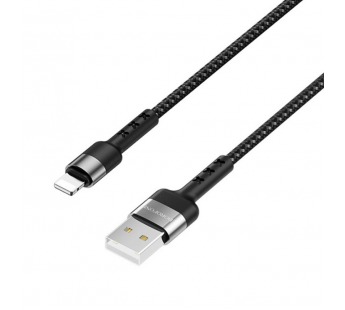 Кабель USB - Apple lightning Borofone BX34 Advantage (повр. уп) 100см 2,4A  (black) (223380)#1986527