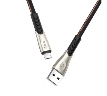 Кабель USB - micro USB Hoco U48 (повр.уп) 120см 2,4A  (black) (229871)#1987336