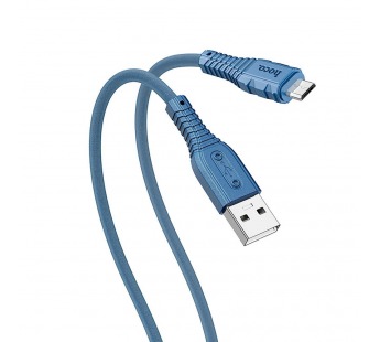 Кабель USB - micro USB Hoco X67 (silicone) (повр. уп.)  2,4A  (blue) (229954)#1987304