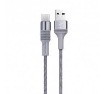 Кабель USB - Type-C Borofone BX21 Outstanding (повр. уп.) 100см 3A  (gray) (229942)#1987301