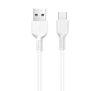 Кабель USB - Type-C Hoco X20 Exotic Radiance (повр. уп.) 100см 2,4A  (white) (229939)#1987248
